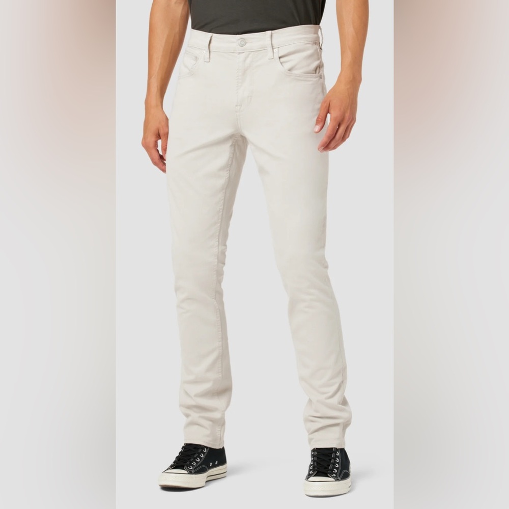 Men's Hudson Blake Slim Straight Twill Whits Pant Jeans